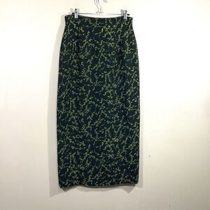 VTG Jones Wear Floral Maxi Skirt 6 Black 90s Whimsigoth Cottage Fairy Grunge